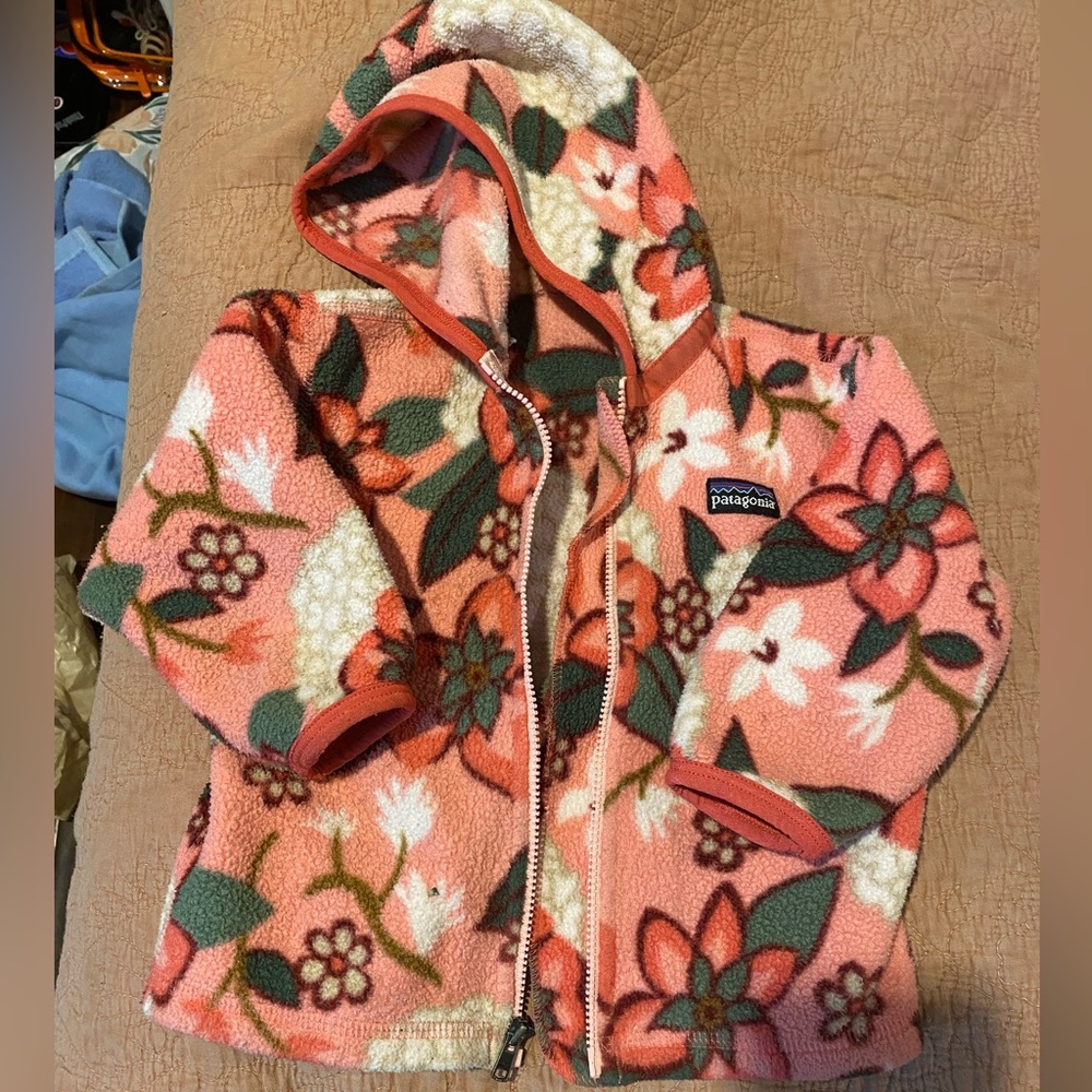 Baby Patagonia zip front hoodie